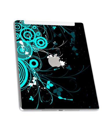 Apple iPad Air A1475 (Wifi, Cell) BLACK AND BABY BLUE BUTTERFLY Laptop Skin