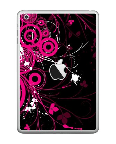 Apple iPad Mini A1454  (Wifi, Cell) BLACK AND PINK BUTTERFLY Laptop Skin