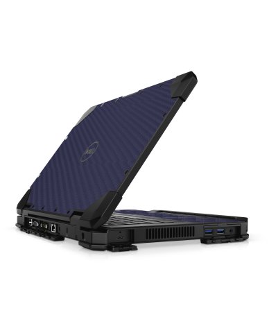 Dell Latitude 14 RUGGED 7420 7424 BLUE CARBON FIBER Laptop Skin