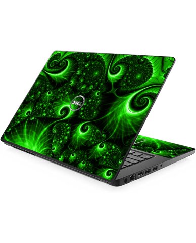 Dell Latitude 3490 GREEN SWIRLS Laptop Skin