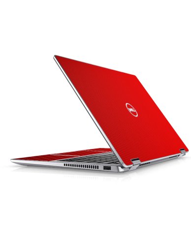 Dell Latitude 9420 2 IN 1 RED CARBON FIBER Laptop Skin
