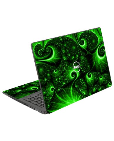 Dell Latitude 3500 GREEN SWIRLS Laptop Skin
