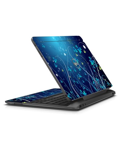 Dell Latitude 7350 2 in 1 BLUE FLOWERS Laptop Skin