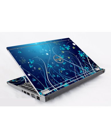 Dell Latitude E3300 BLUE FLOWERS Laptop Skin