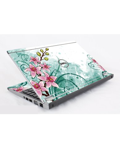 Dell Latitude E3300 PINK LILY WATERCOLOR Laptop Skin