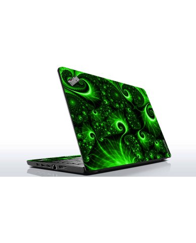 ThinkPad E550 GREEN SWIRLS Laptop Skin
