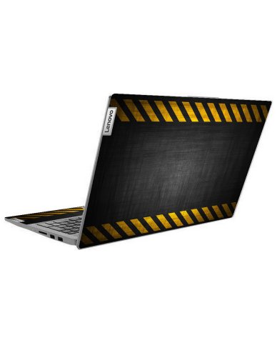 IdeaPad 3 17ITL6 BLACK CAUTION STRIPES Laptop Skin