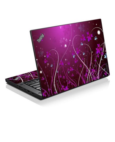 ThinkPad T570 PINK BLUE FLOWERS Laptop Skin