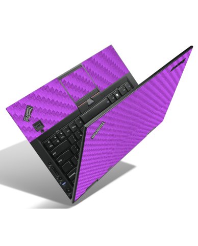 IBM/Lenovo ThinkPad X1 Hybrid PURPLE CARBON FIBER Laptop Skin