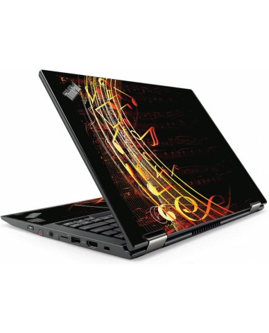ThinkPad Yoga X380 FLOWING NOTES Laptop Skin