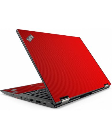 ThinkPad Yoga X380 RED CARBON FIBER Laptop Skin