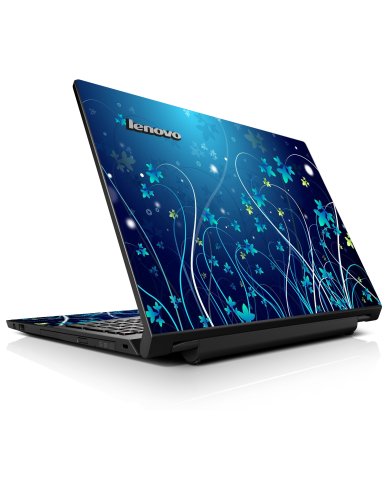 B50-70 Notebook BLUE FLOWERS Laptop Skin