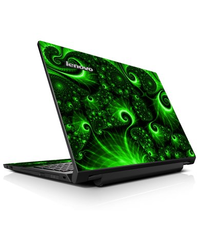 B50-70 Notebook GREEN SWIRLS Laptop Skin