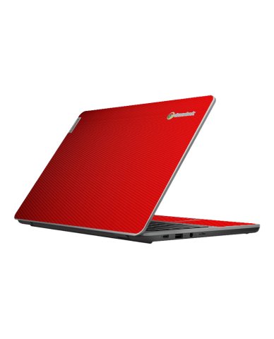 IBM/Lenovo Chromebook 14e G2 RED CARBON FIBER Laptop Skin