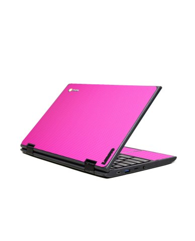 IBM/Lenovo Chromebook 500e G2 2 IN 1 PINK CARBON FIBER Laptop Skin