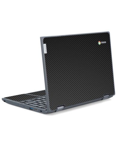 IBM/Lenovo Chromebook 500e G2 BLACK CARBON FIBER Laptop Skin