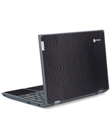 IBM/Lenovo Chromebook 500e G2 BLACK LEATHER Laptop Skin
