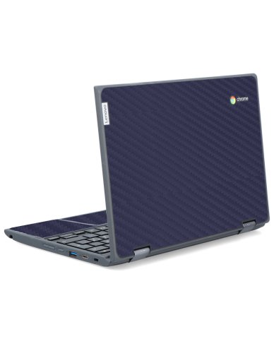 IBM/Lenovo Chromebook 500e G2 BLUE CARBON FIBER Laptop Skin