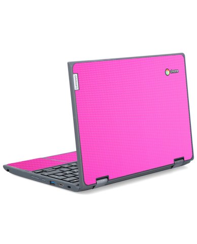 IBM/Lenovo Chromebook 500e G2 PINK CARBON FIBER Laptop Skin