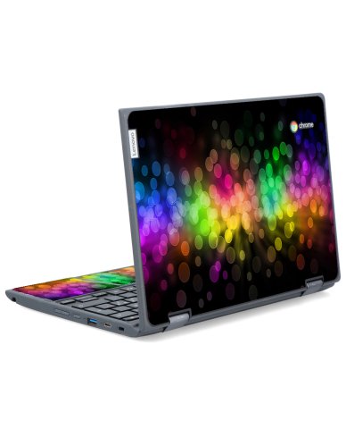 IBM/Lenovo Chromebook 500e G2 RAINBOW BOKEH Laptop Skin