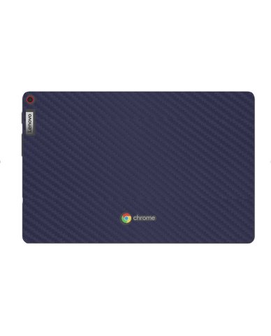 IBM/Lenovo Chromebook 10e Tablet BLUE CARBON FIBER Laptop Skin