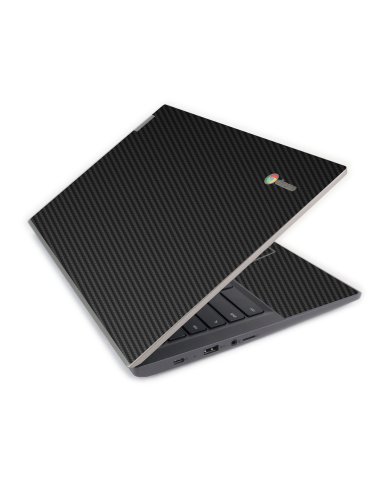 IBM/Lenovo Chromebook 14e G1 BLACK CARBON FIBER Laptop Skin
