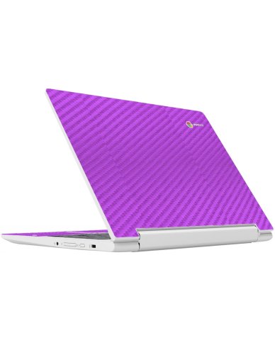 IBM/Lenovo Chromebook C330 PURPLE CARBON FIBER Laptop Skin