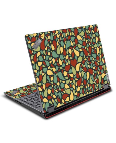 ThinkPad P16 G1 MOSAIC PETALS Laptop Skin