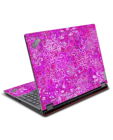 ThinkPad P16 G1 OCEAN BOTTOM FLOWERS Laptop Skin