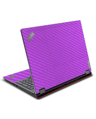 ThinkPad P16 G1 PURPLE CARBON FIBER Laptop Skin