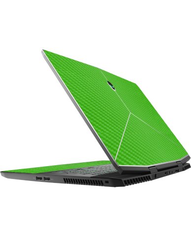 Alienware M17X R5 GREEN CARBON FIBER Laptop Skin