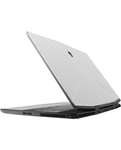Alienware M17X R5 WHITE CARBON FIBER Laptop Skin