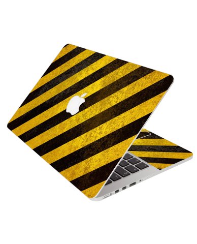 Caution Stripes Apple Macbook Air 11 A1370 Laptop Skin