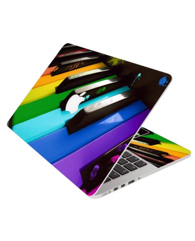 Colorful Piano Apple Macbook Air 11 A1370 Laptop Skin 