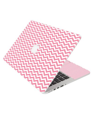 Pink Chevron Waves Apple Macbook Air 11 A1370 Laptop 
Skin