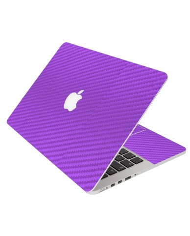 Purple Carbon Fiber Apple Macbook Air 11 A1370 Laptop 
Skin