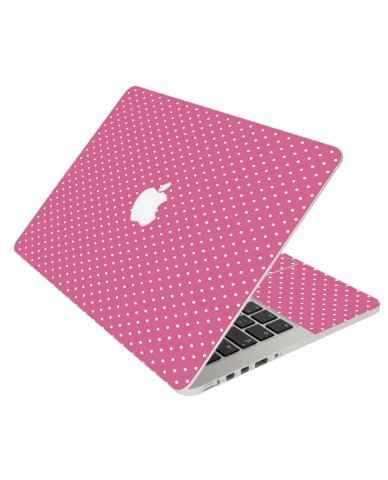 Pink Polka Dot Apple Macbook Original 13 A1181 Laptop Skin