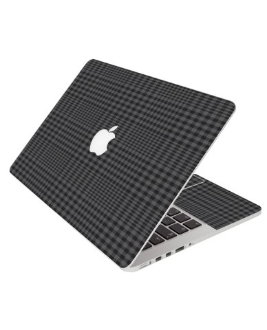 Black Plaid Apple Macbook Pro 13 A1278 Laptop Skin
