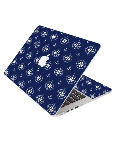 Nautical Anchors Apple Macbook Pro 13 A1278 Laptop Skin