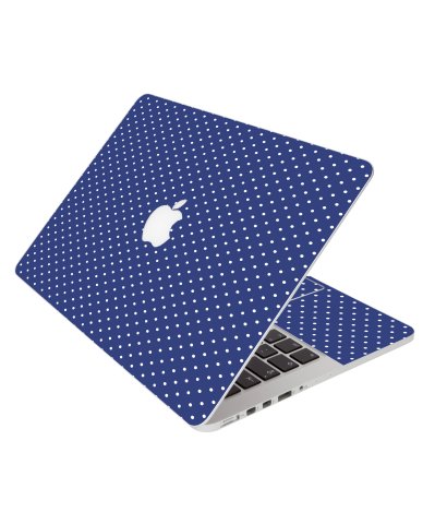 Navy Polka Dot Apple Macbook Pro 13 Retina A1502 
Laptop Skin