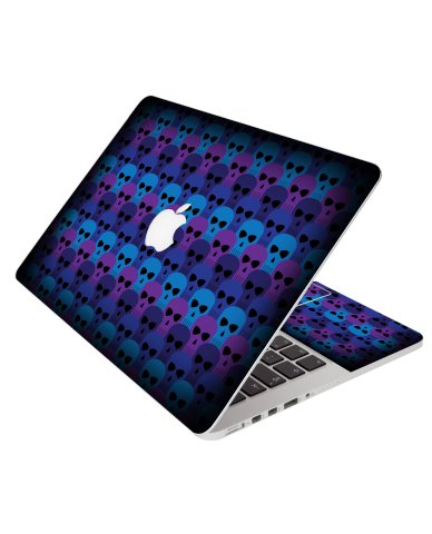 Blue Skulls Apple Macbook Pro 15 Retina A1398 Laptop Skin