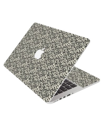 Black Versailles Apple Macbook Pro 17 A1151 Laptop Skin