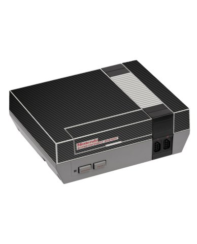 Nintendo NES BLACK CARBON FIBER Console Skin
