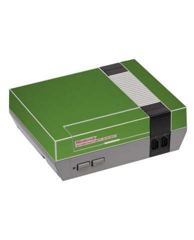 Nintendo NES CHROME GREEN Console Skin