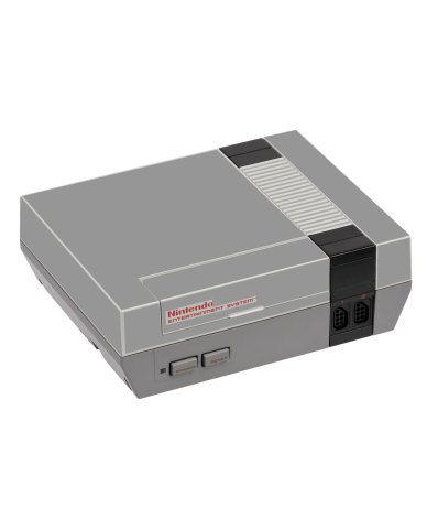 Nintendo NES GRAY SILVER Console Skin