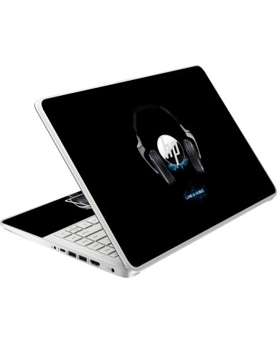 HP NoteBook 14-DQ0010NR  / FQ1003CL HEADPHONES Laptop Skin