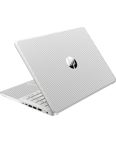 HP NoteBook 14-DQ0057NR WHITE CARBON FIBER Laptop Skin