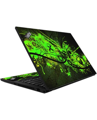 ThinkPad P15S G2 GRAFFITI GREEN Laptop Skin