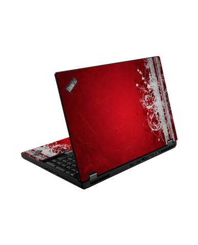 ThinkPad P53 RED GRUNGE Laptop Skin
