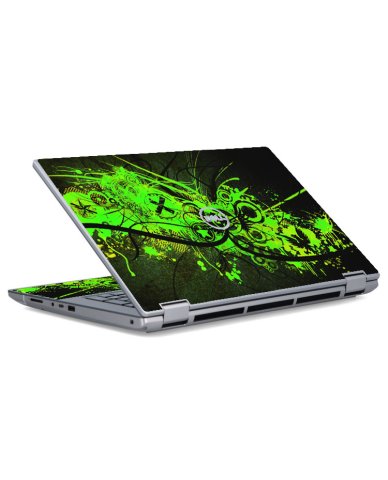 Dell Precision 7770 Workstation GRAFFITI GREEN Laptop Skin